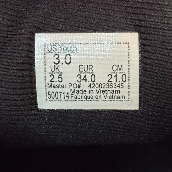 NIB Vans Filmore Checkerboard Casual Shoes, Black Youth Size 3 / Womens 5 Skater - Picture 6 of 15